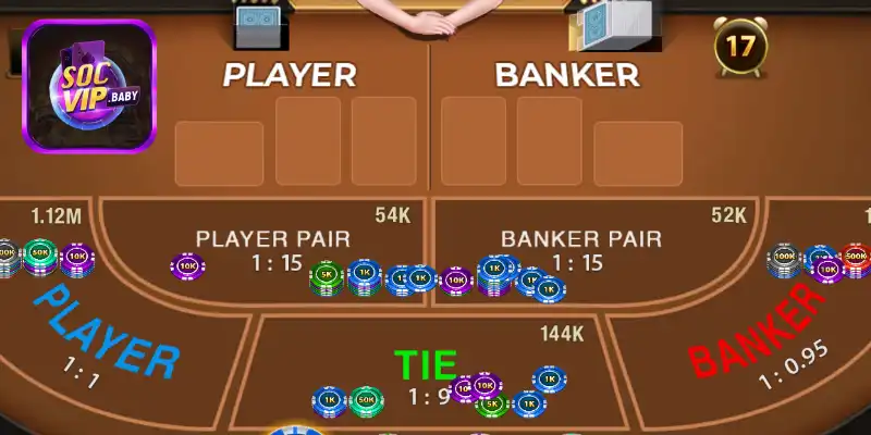 Quy tắc đặt cược khi chơi baccarat tại SOCVIP